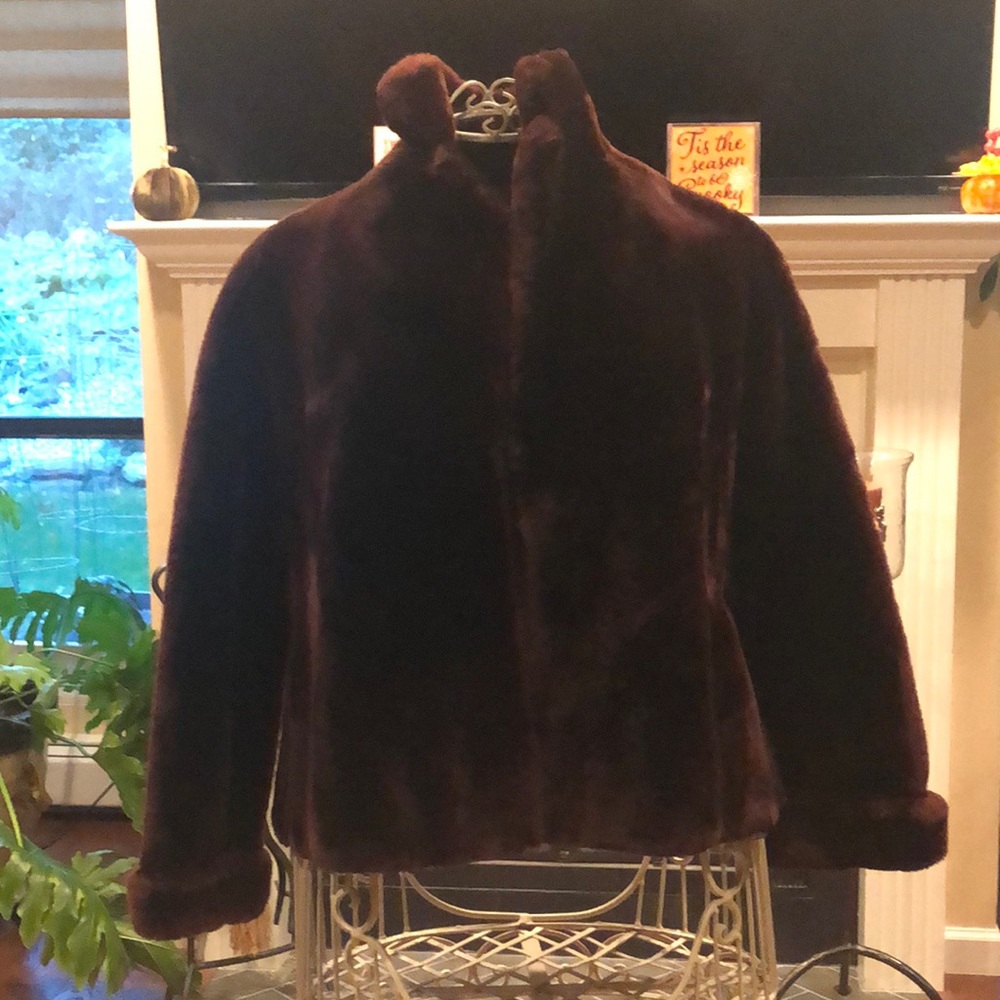 Vintage, Mouton fur coat. Runs small would probably fit extra small, size 2 to 4